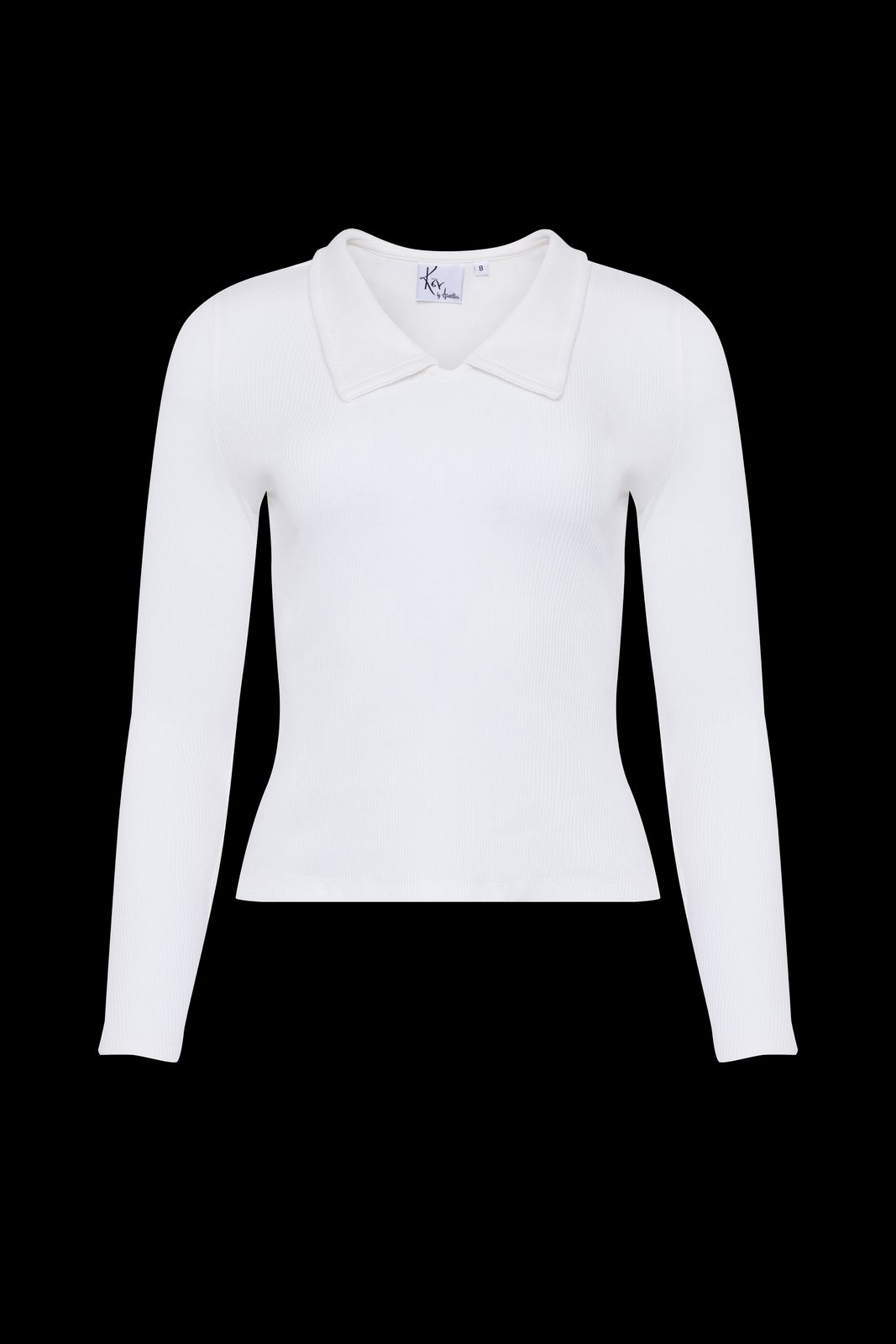 The Kōr Ribbed Knit Organic Cotton Chelsea Top in White