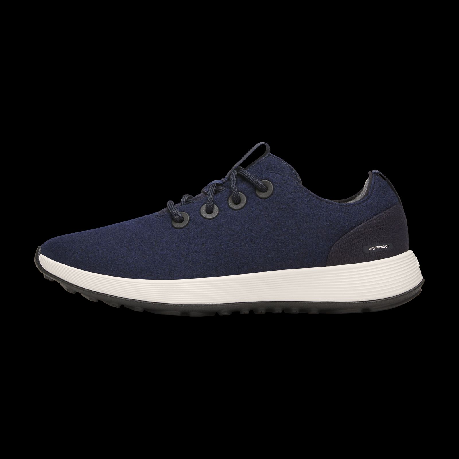 Women's Wool Runner Nz Waterproof - Dark Navy (natural White Sole)