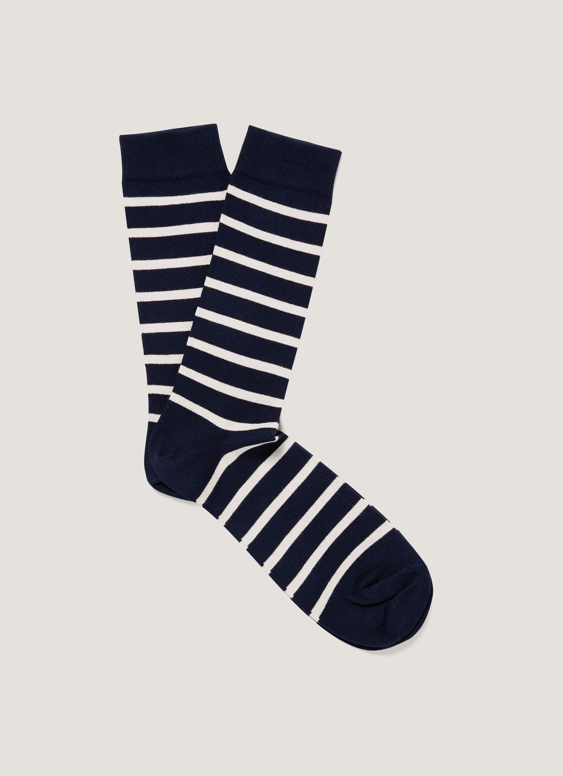 Men's Cotton Socks in Navy/Archive White