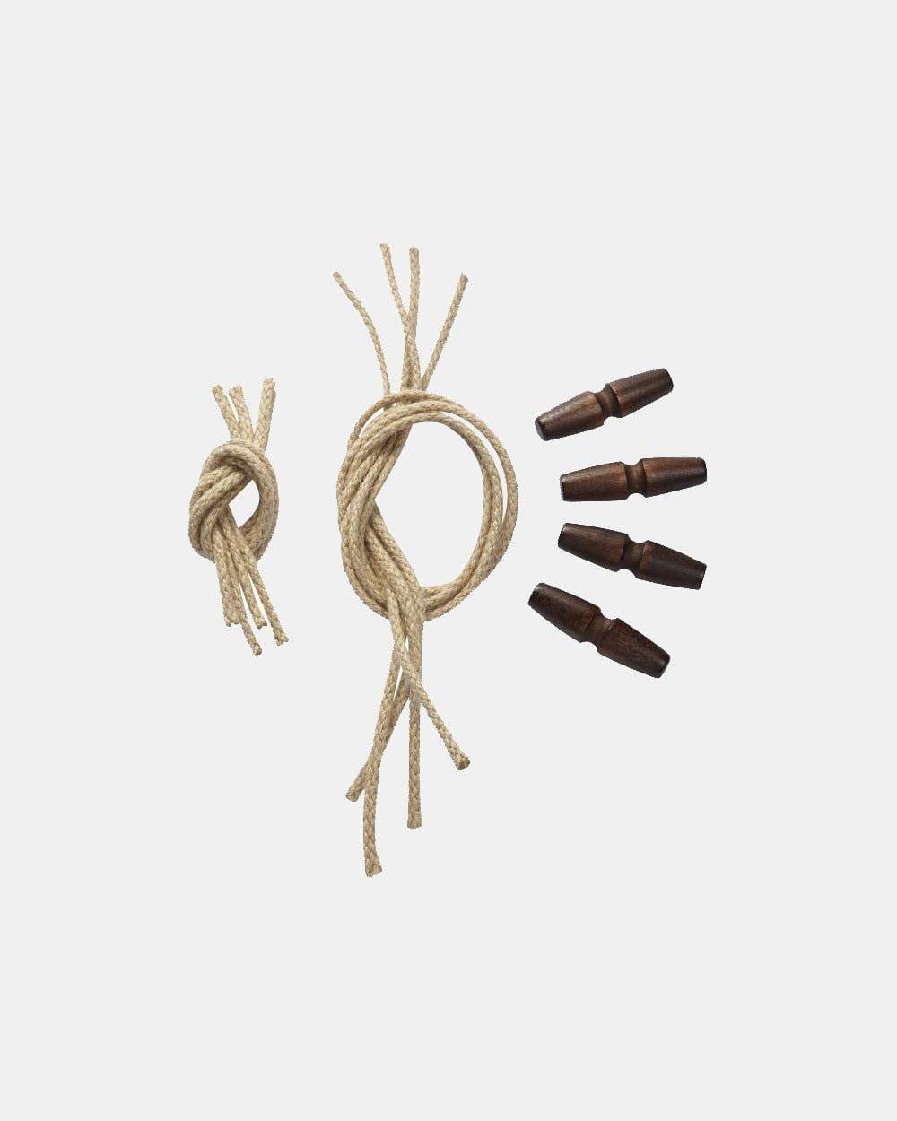 Mid-Length Monty Brown Wooden Toggles and Jute Rope
