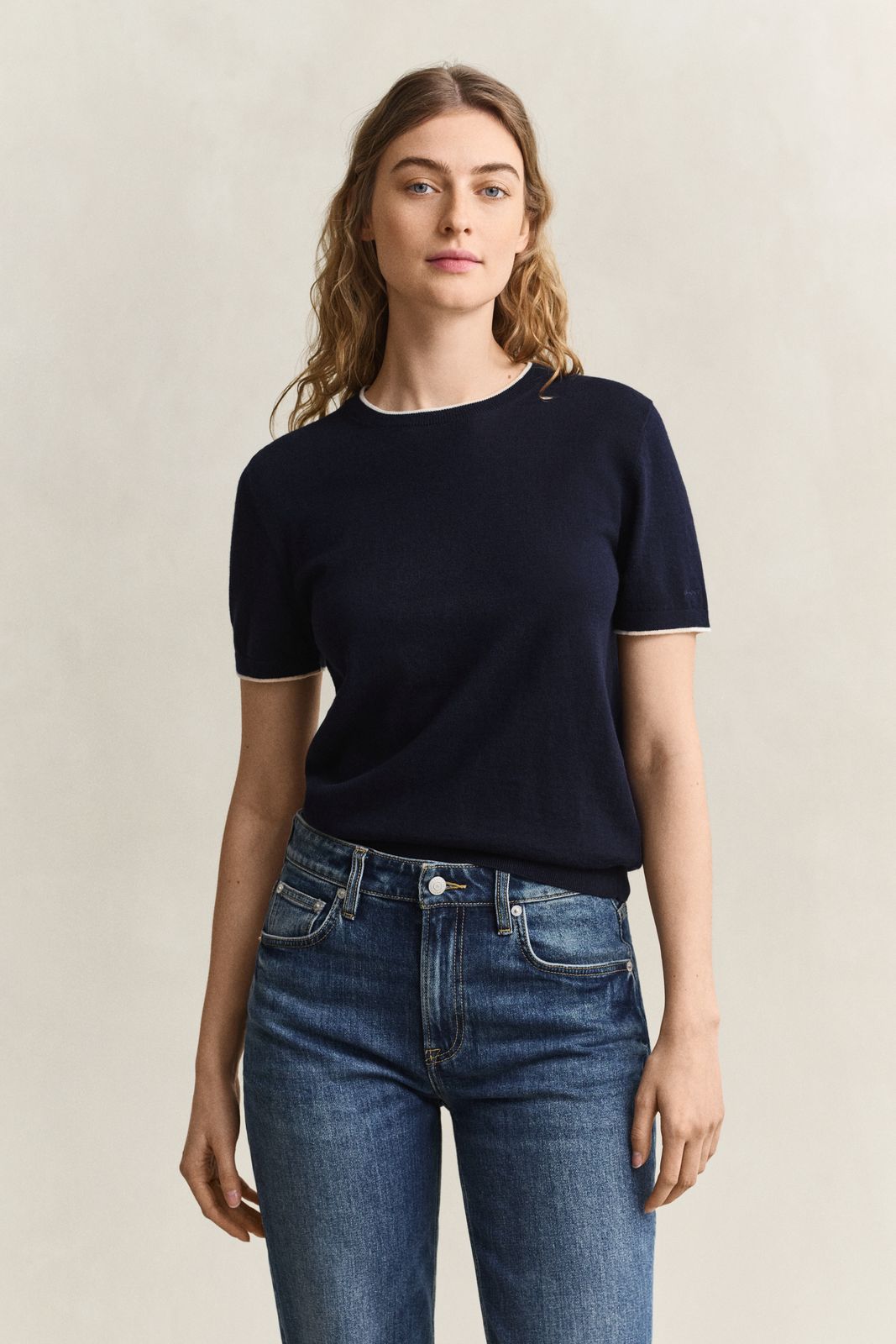 Short Sleeve Sweater - DEEP GRAPE WINE