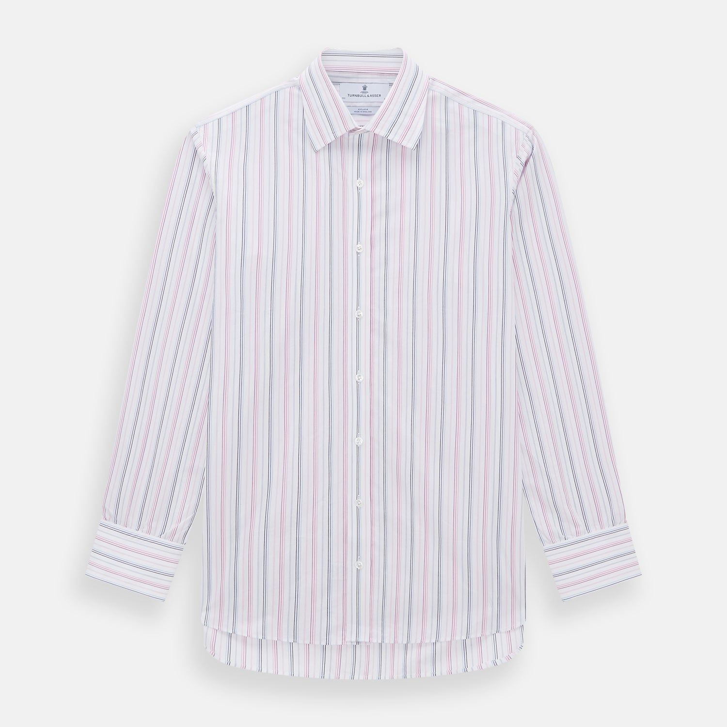 Pink And Blue Multi Stripe Mayfair Shirt