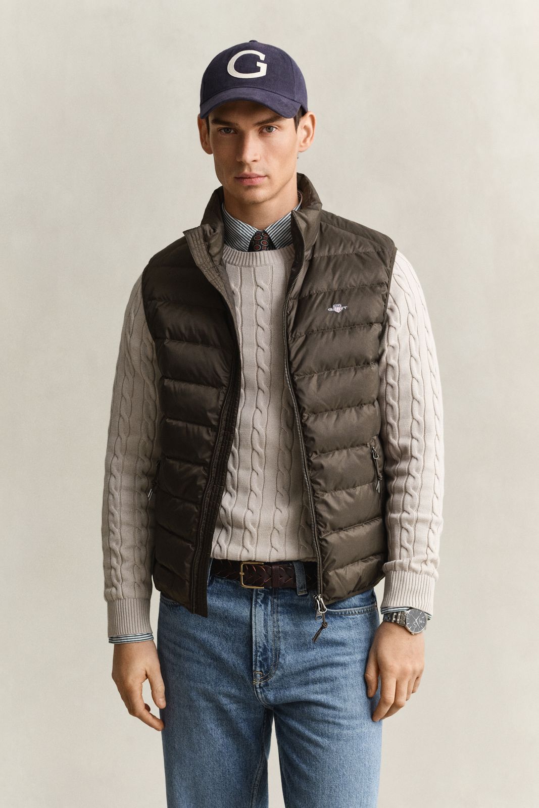 Light Down Vest - EVENING BLUE
