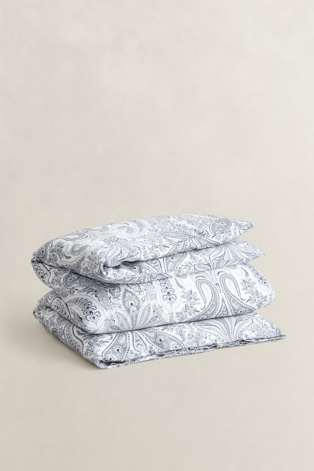 Key West Paisley Double Duvet - HEATHER GREY