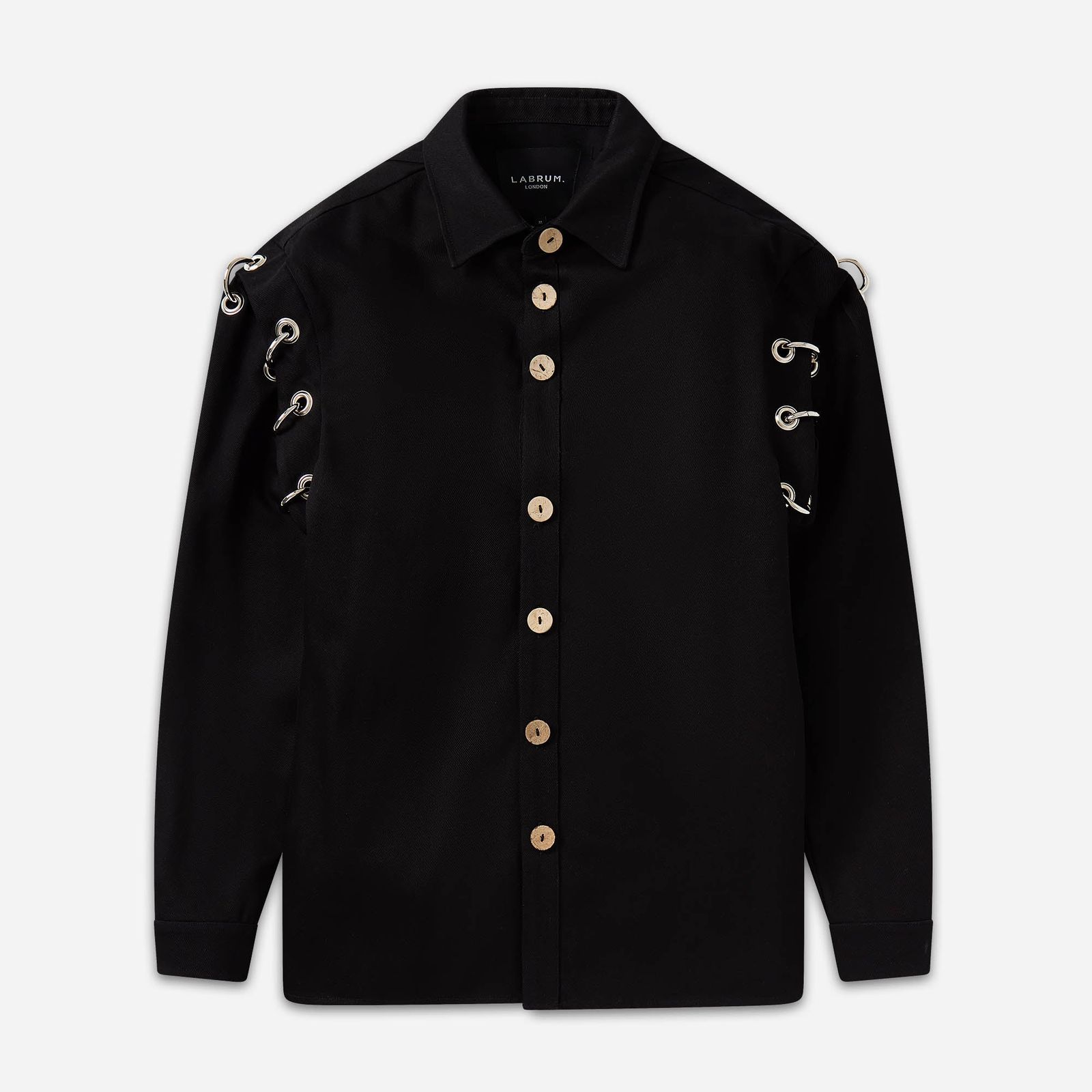 Black Eyelet Shirt