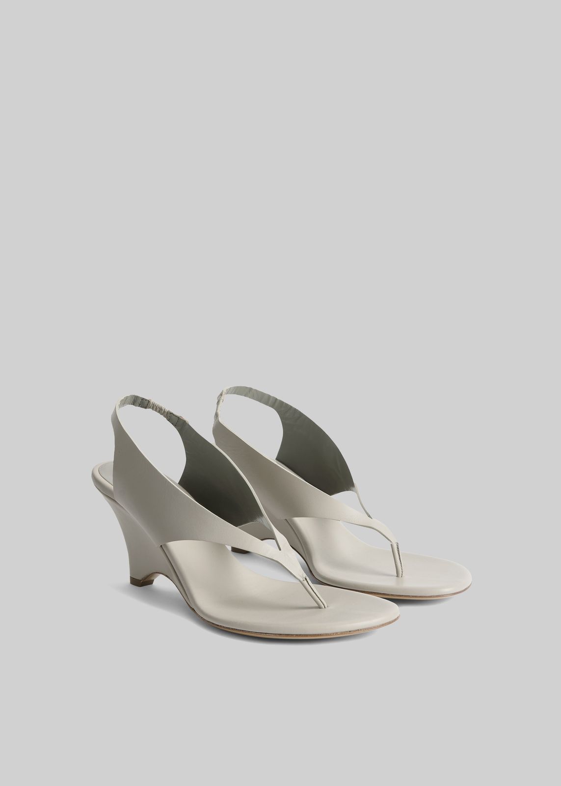 Le Monde Beryl Langley Thong Wedges - New Pearl