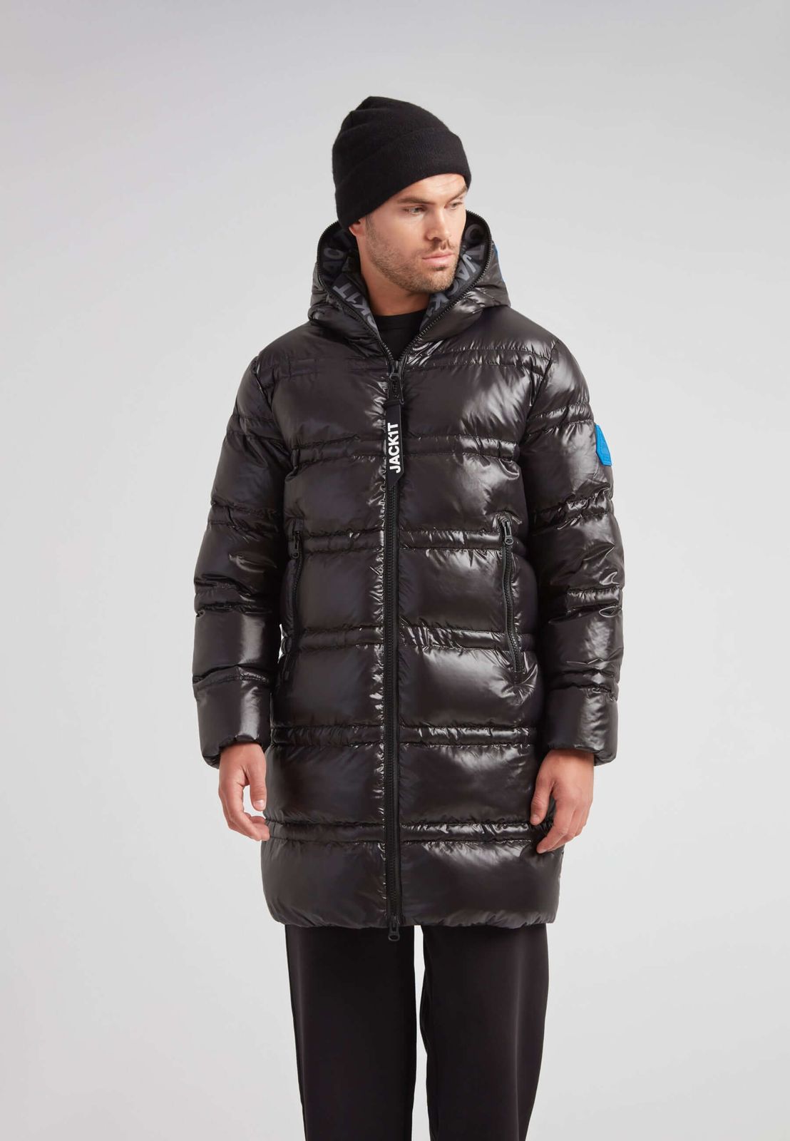 R4d Tramline Puffer Coat Lux Black