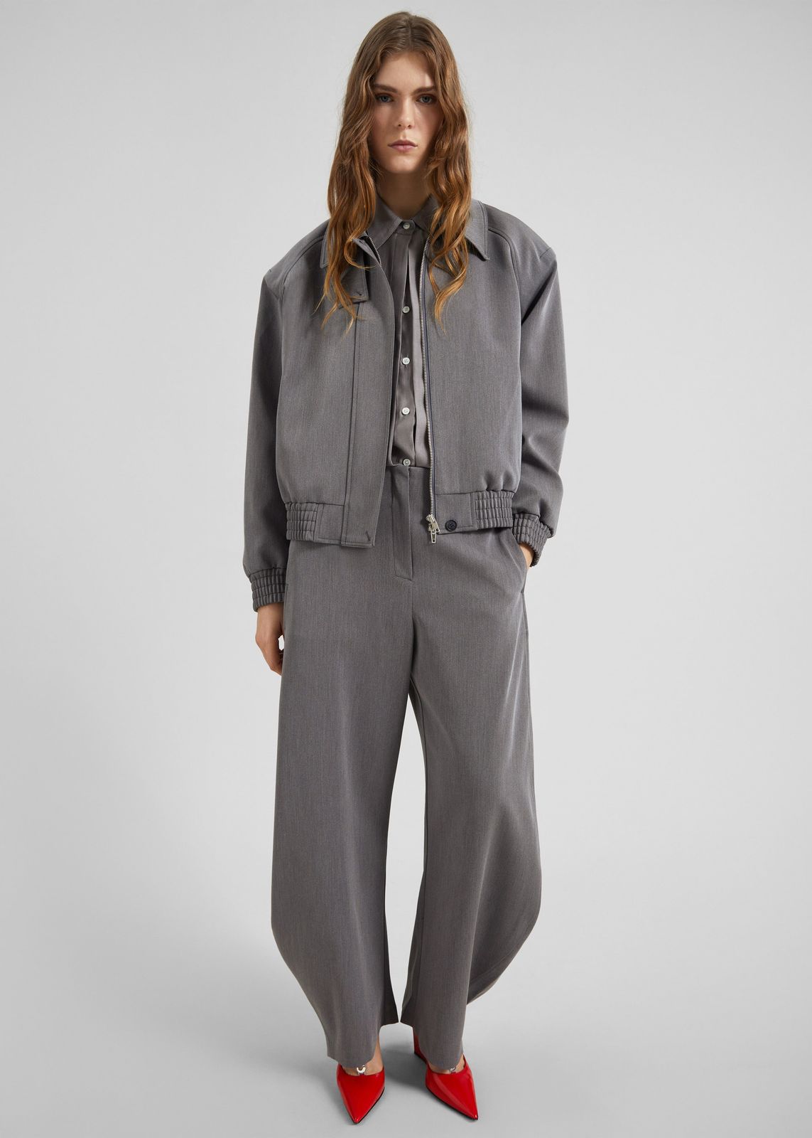 Vosges Padded Blouson Jacket - Grey