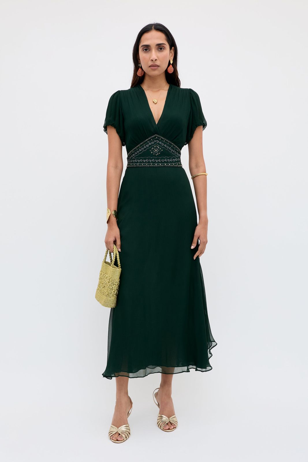 Corrine - Diana Embellishment Forest Green