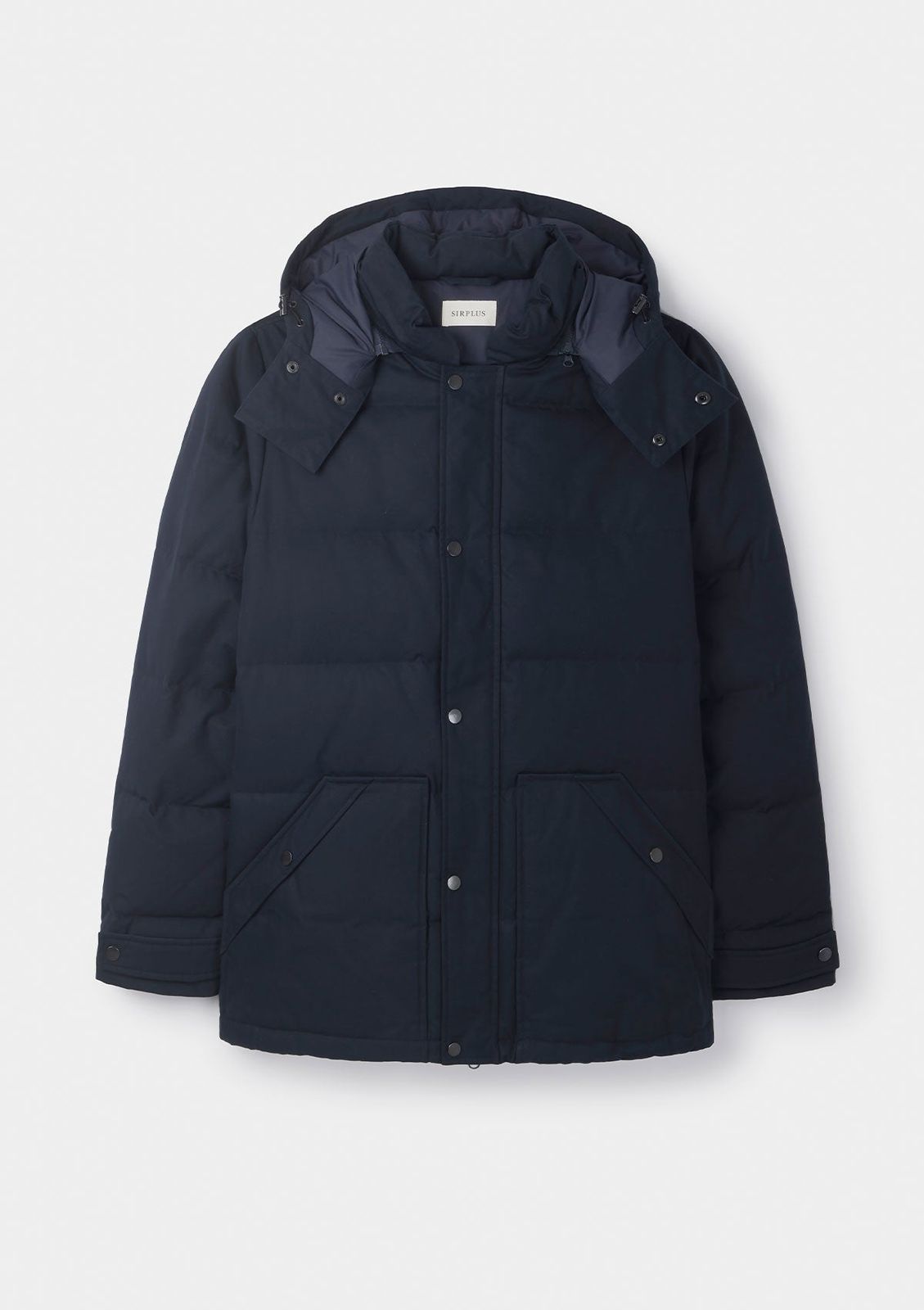 Navy Ventile Cotton Down Jacket