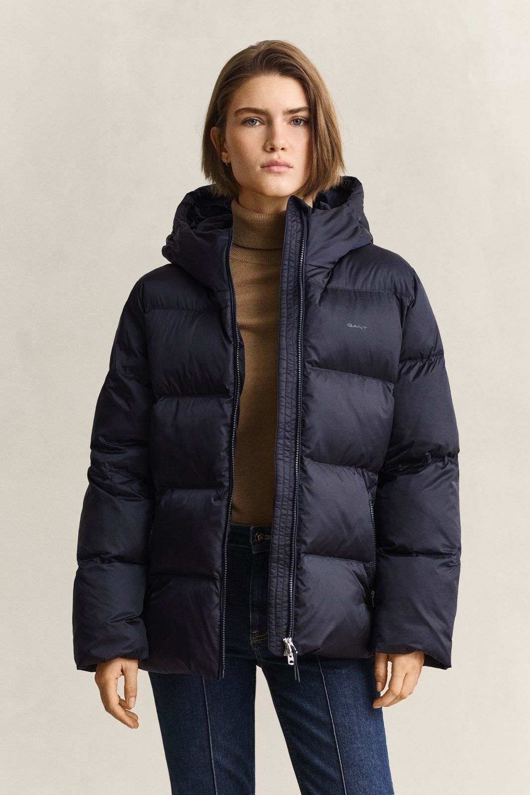 Mid Padded Jacket - EVENING BLUE