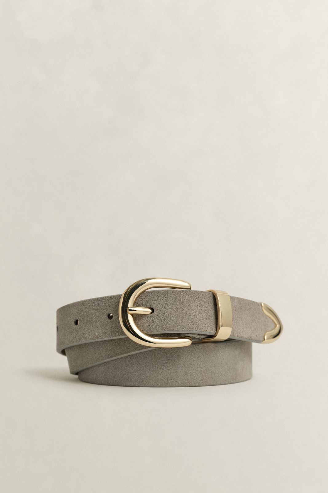 Suede Metal Belt - GREY