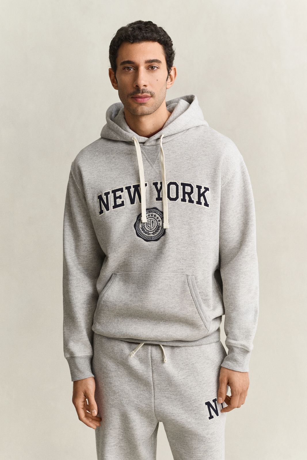 Graphic Hoodie - GREY MELANGE