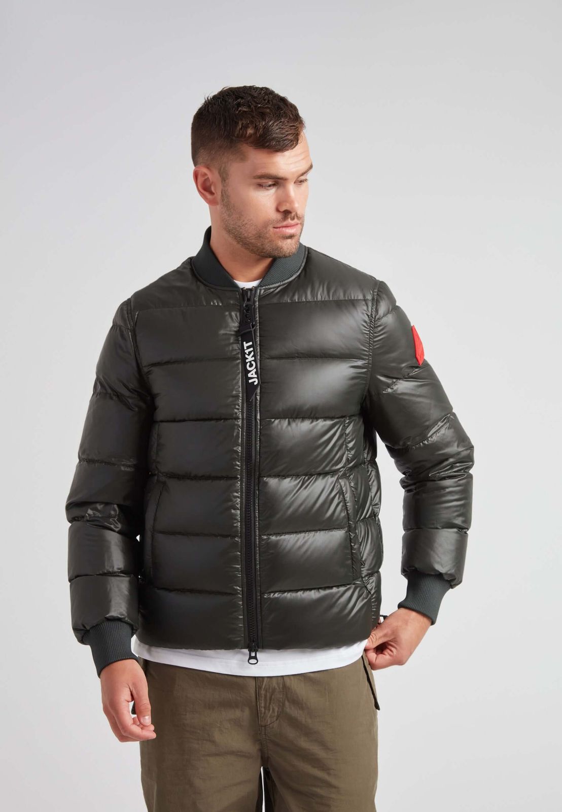 Vortex Olive Bomber Jacket