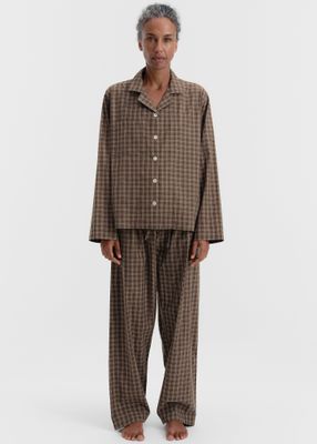 Tekla Fine Twill Pants - Serra Checks