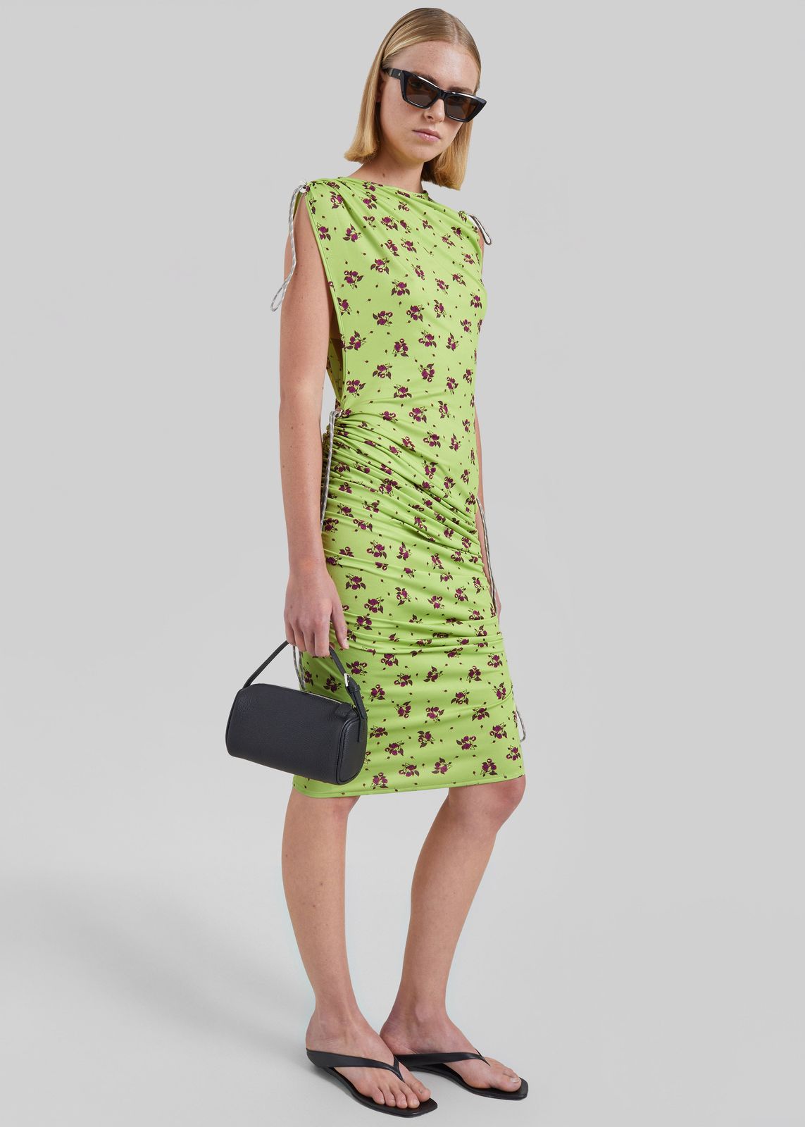 Coperni Printed Adjustable Dress - Green