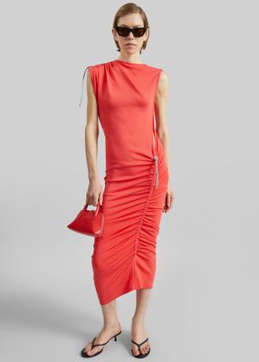 Coperni Adjustable Knit Dress - Red