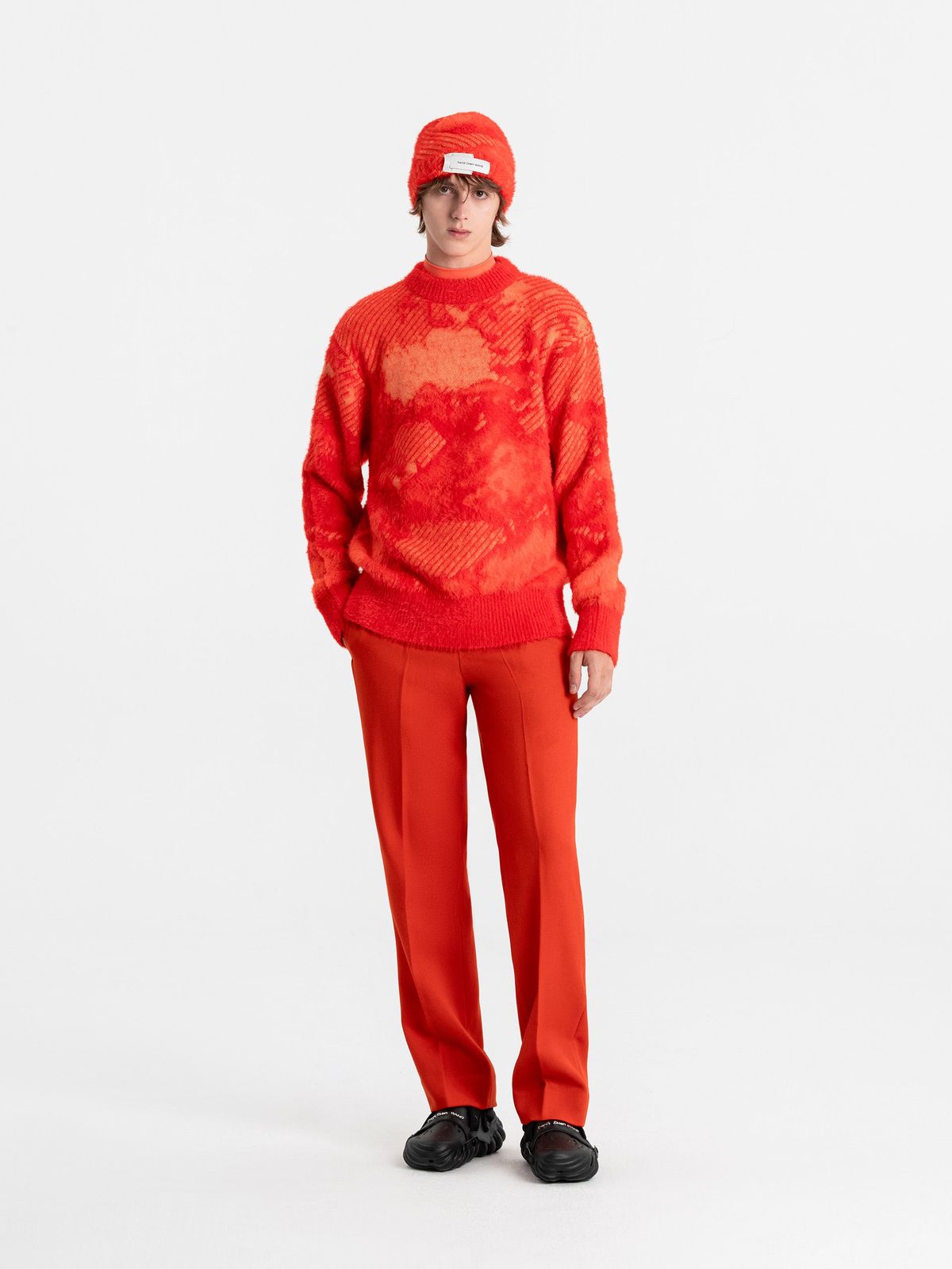LANDSCAPE PAINTING JACQUARD JUMPER