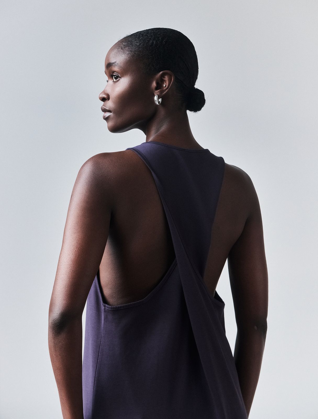 Siq Dress In Aubergine