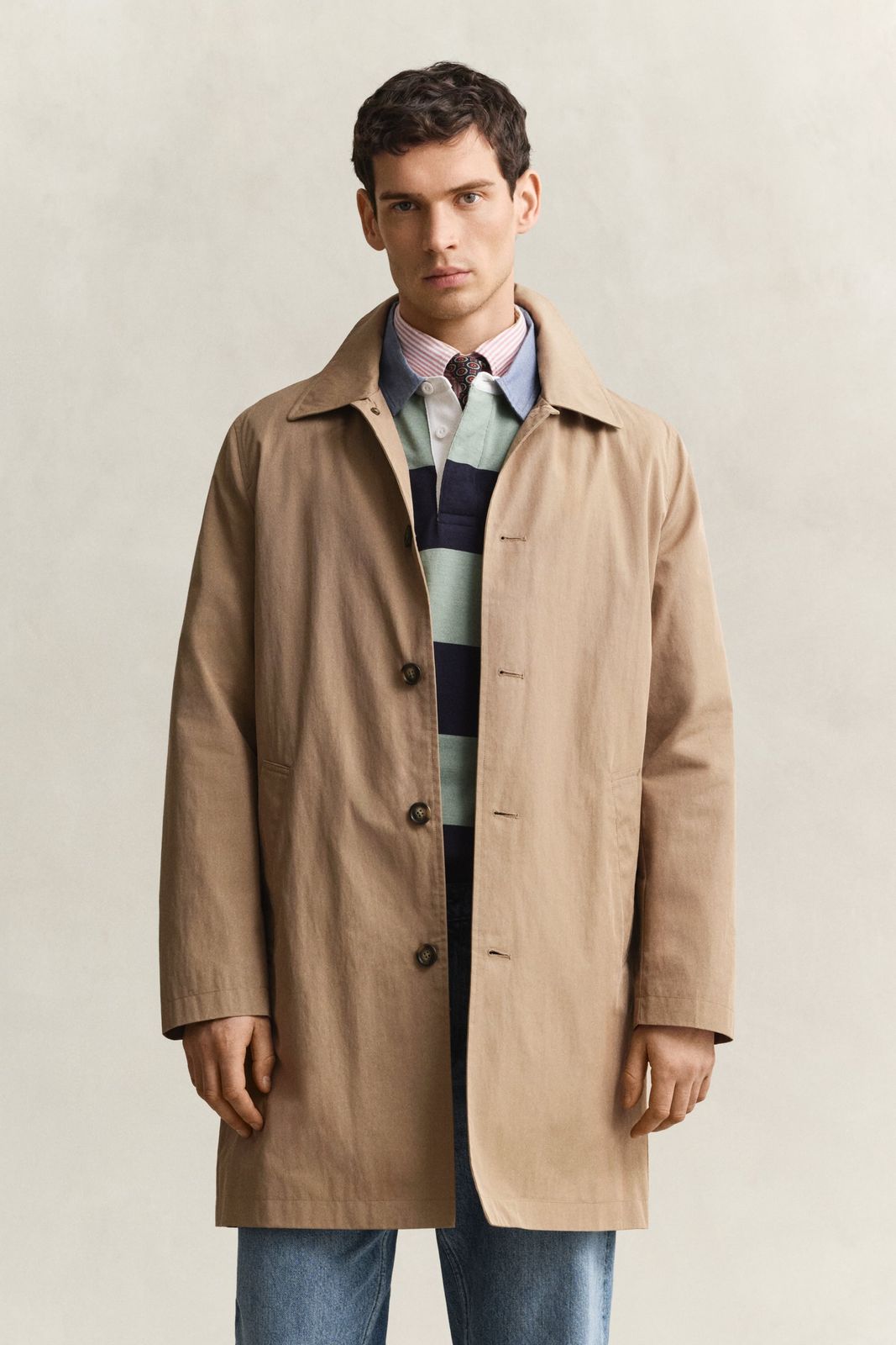 Car Coat - Light Taupe