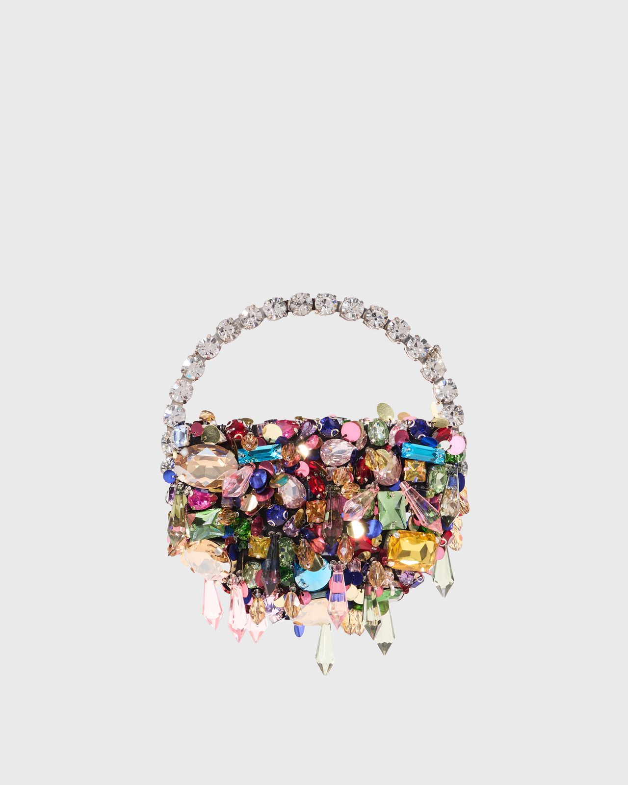 Rainbow Crystal Micro Eternity Clutch