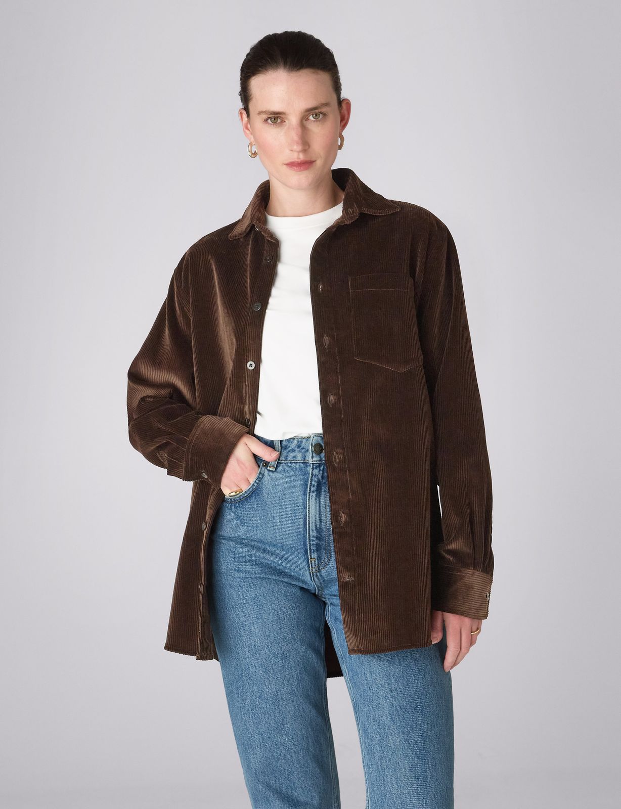 The Oversized: Corduroy, Chocolate