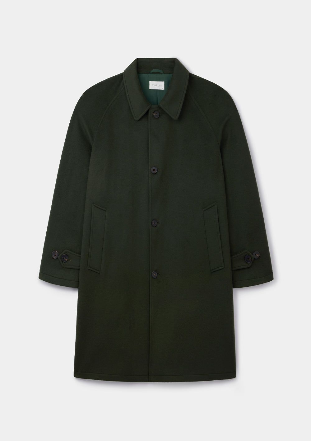 Juniper Green Cashmere Overcoat