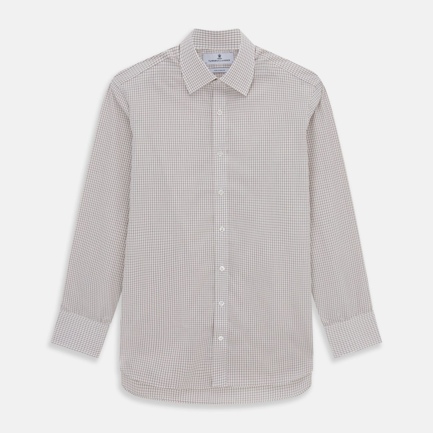 Purple Graph Check Mayfair Shirt