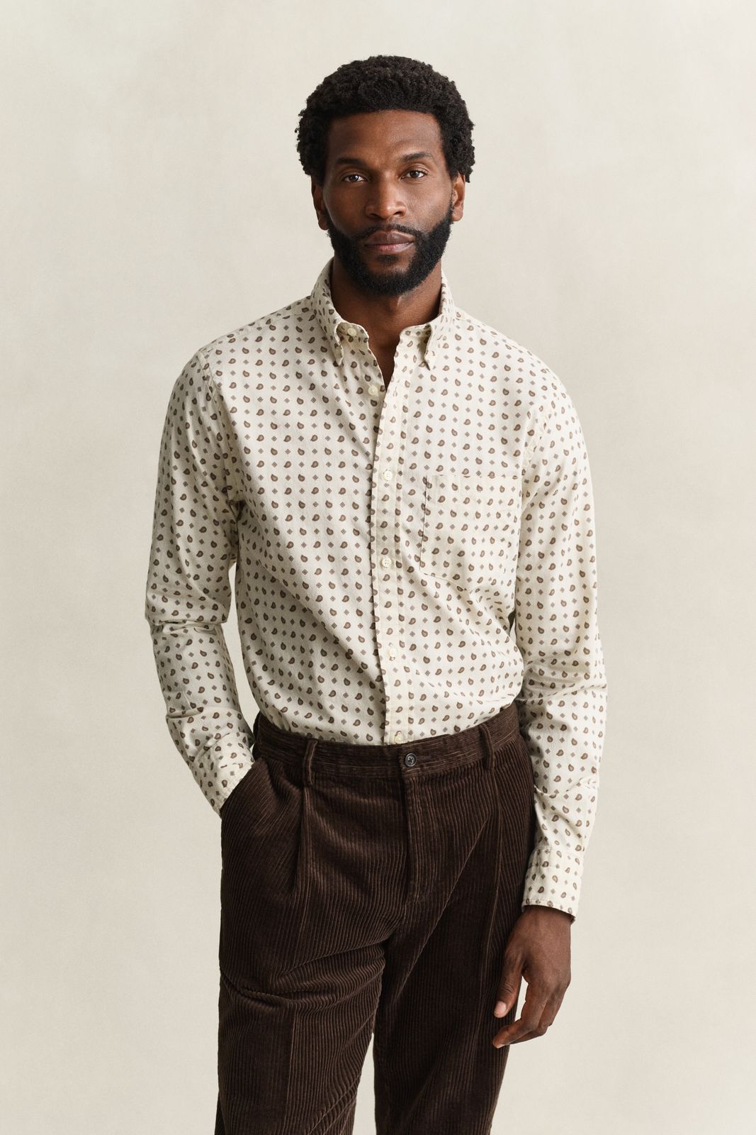 Paisley Twill Shirt - CLASSIC BLUE
