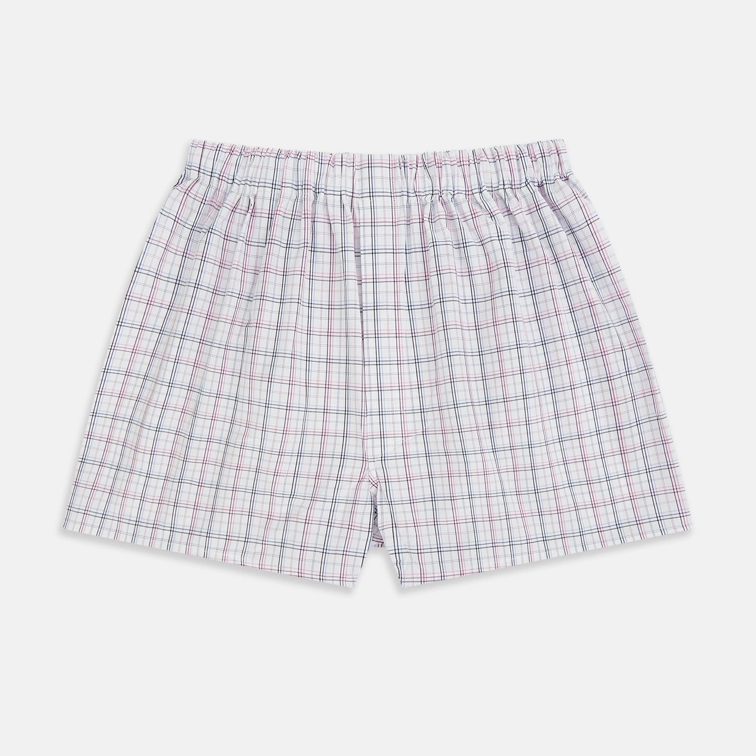Purple And Orange Multi Graph Check Godfrey Boxer Shorts