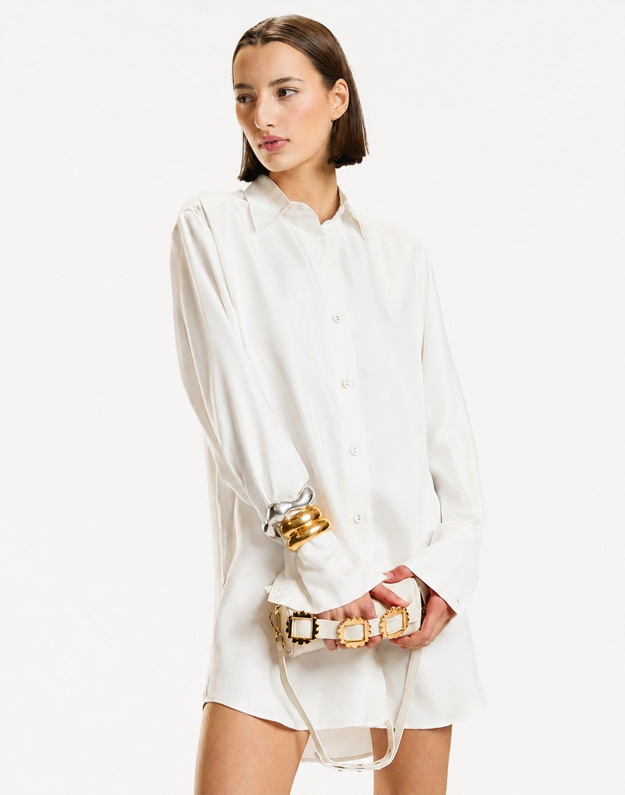 Collectible Silk Shirt Dress
