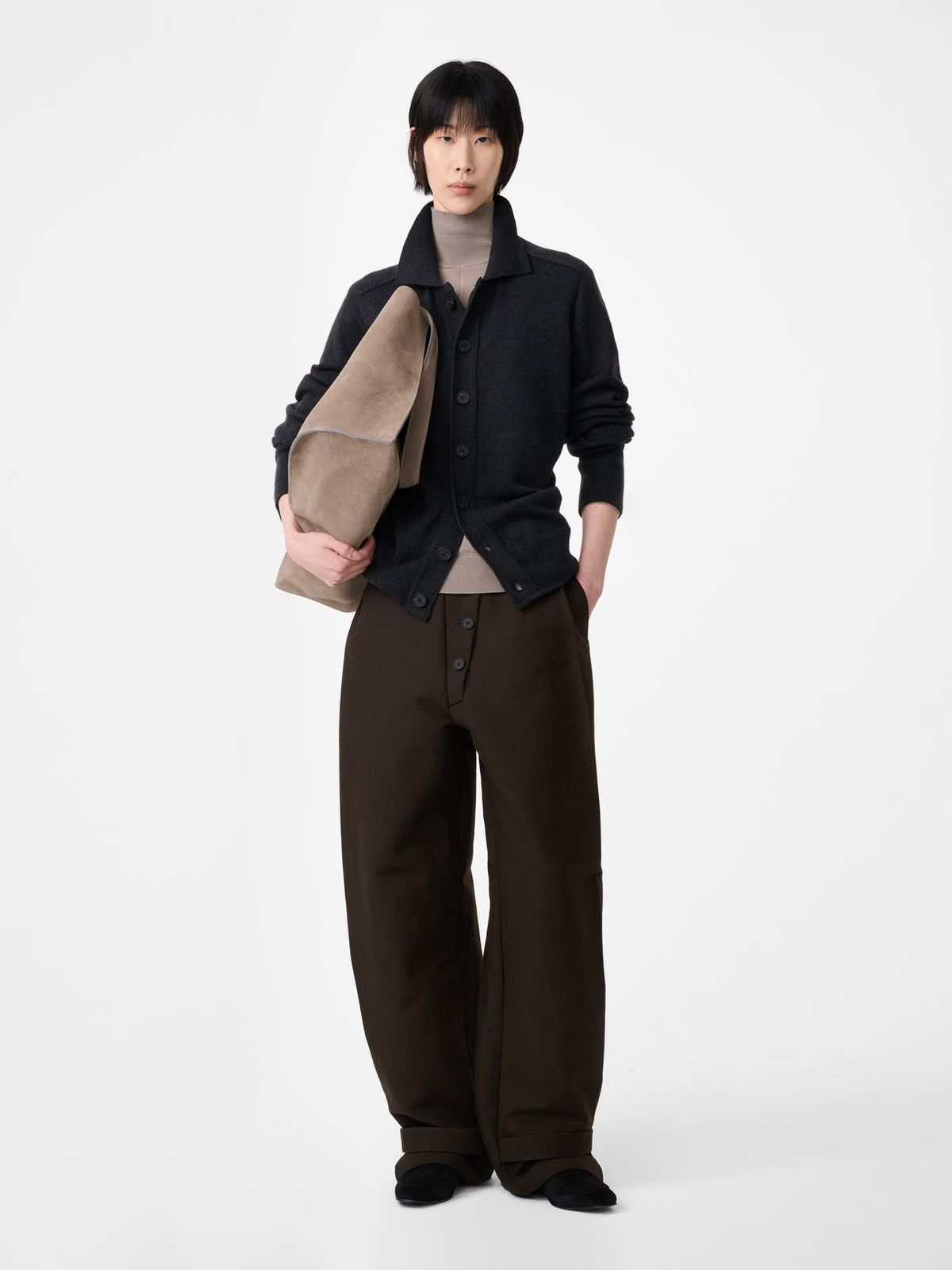 Faron Belted Pant In Malt