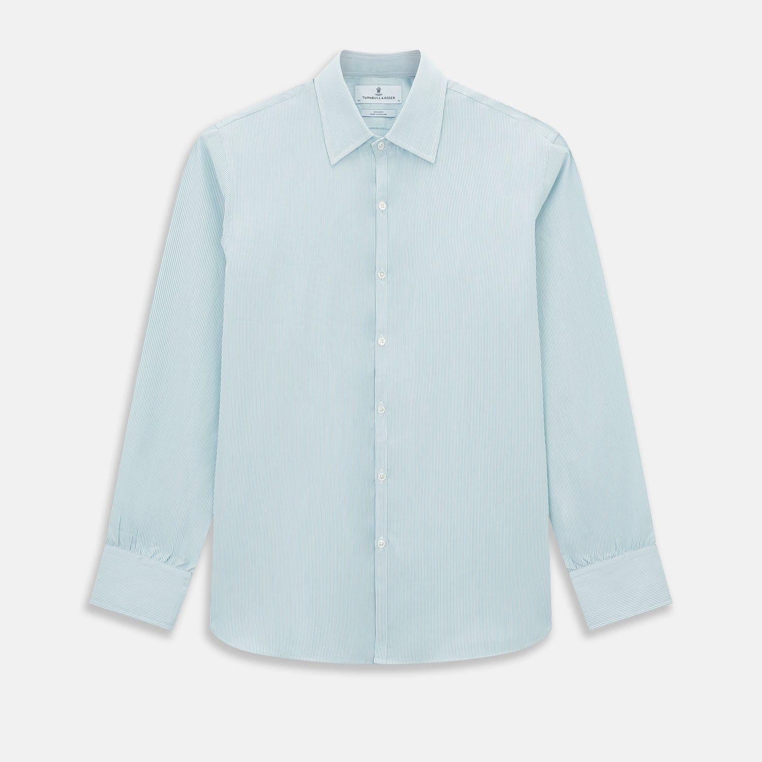 Turquoise Ripple Double Pinstripe Westminster Shirt