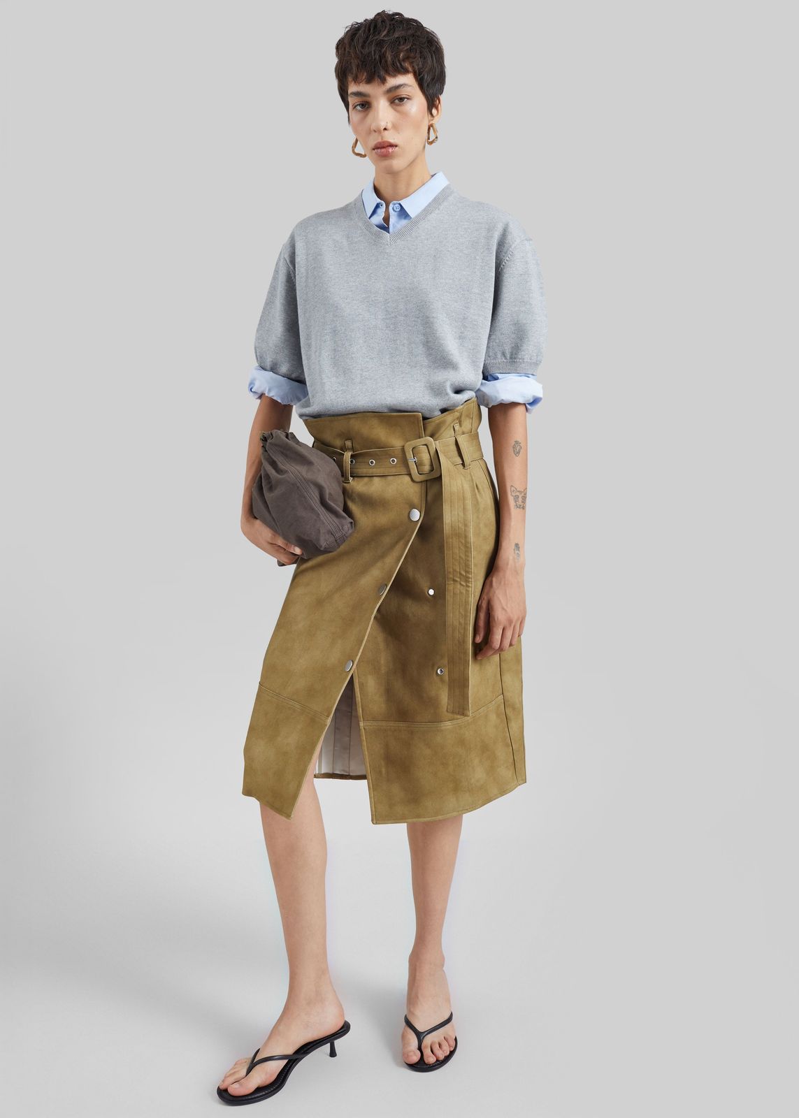 CO Hardware Skirt - Khaki