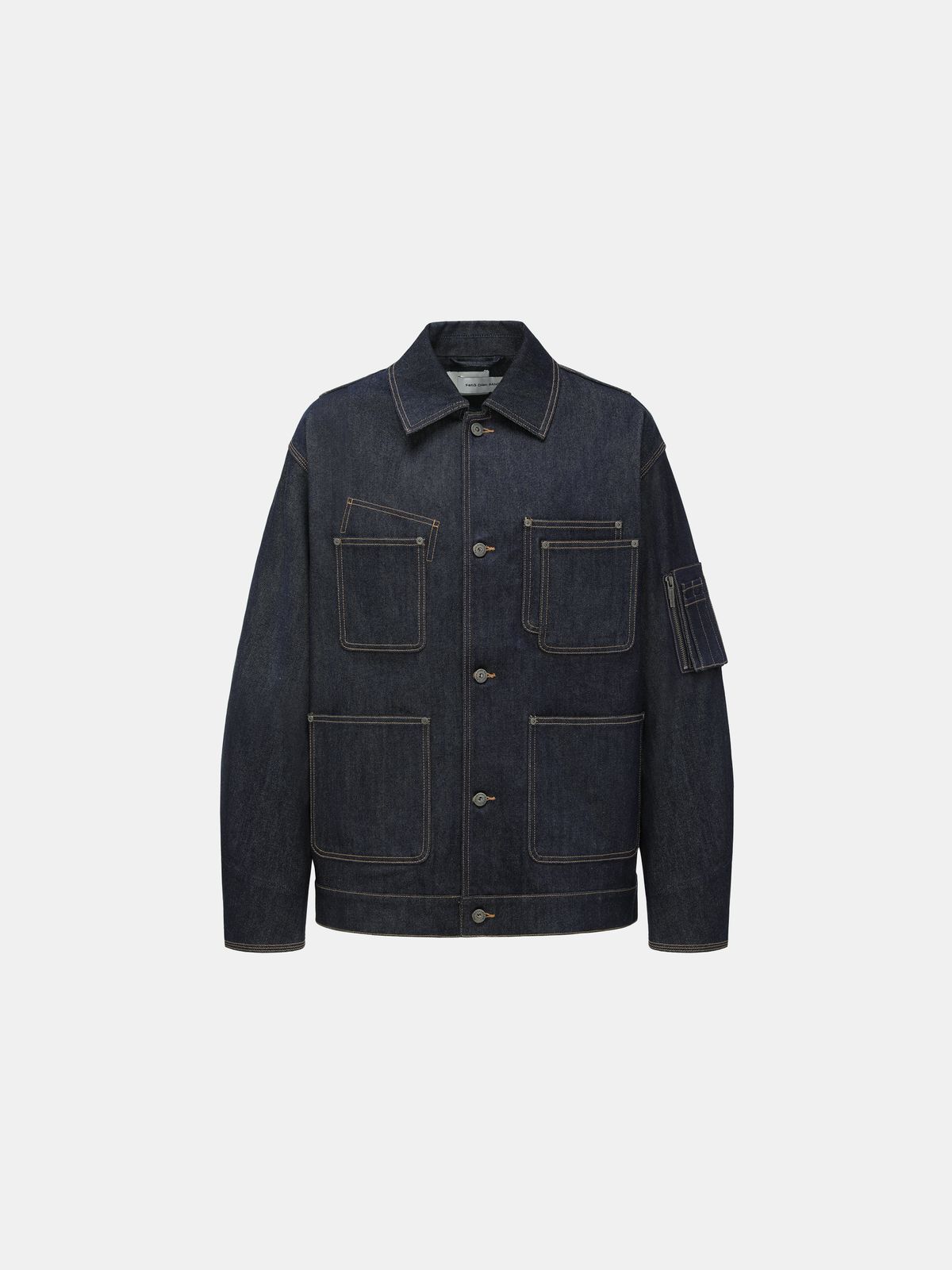 NAVY BLUE UTILITY DENIM JACKET