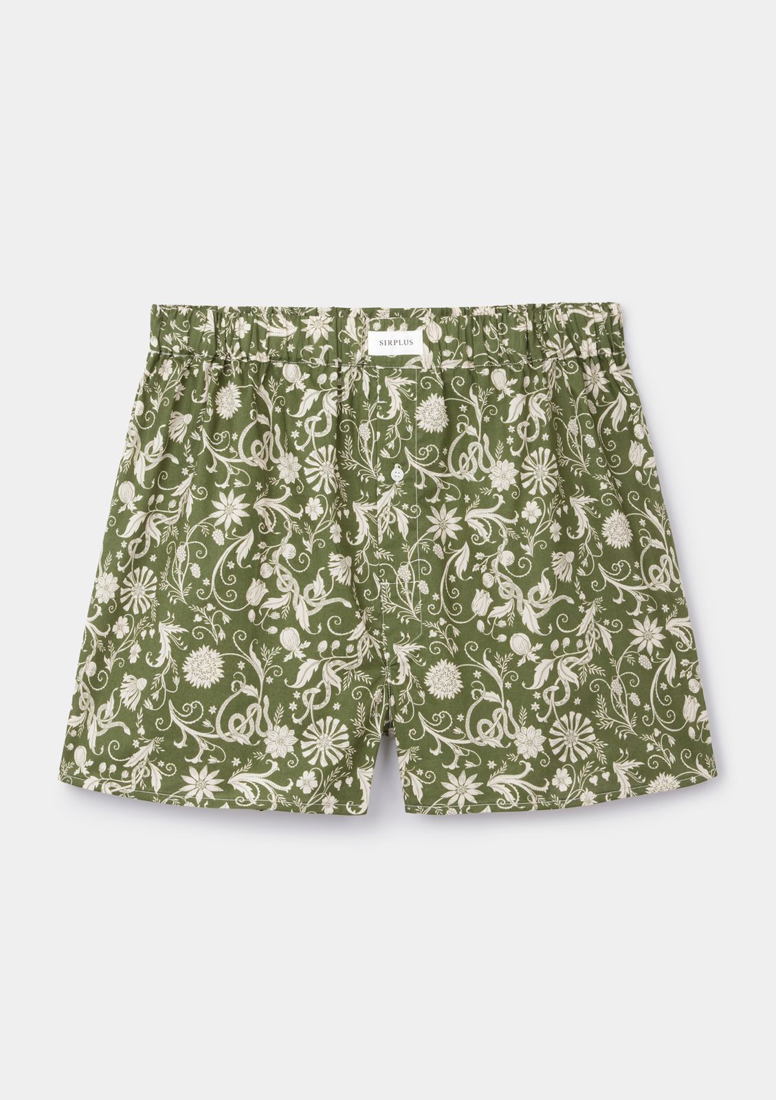 Green Ophidian Boxer Short-made With Liberty Fabric