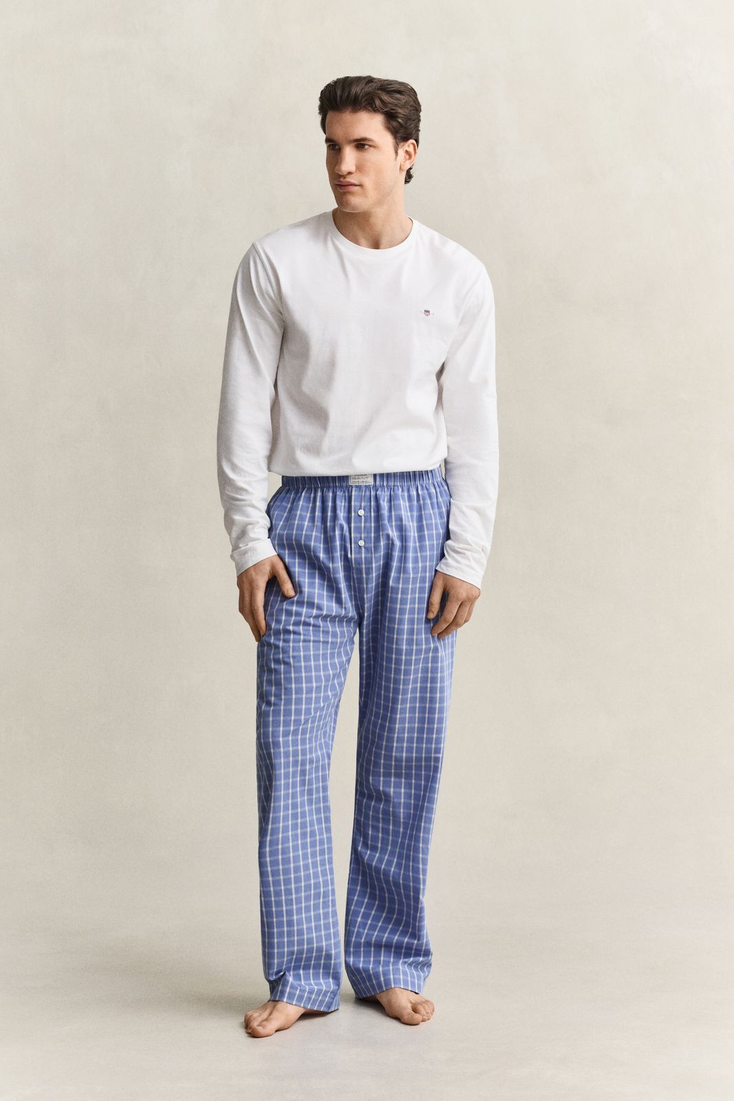 Checked Pajama Pants - PERFECT BLUE