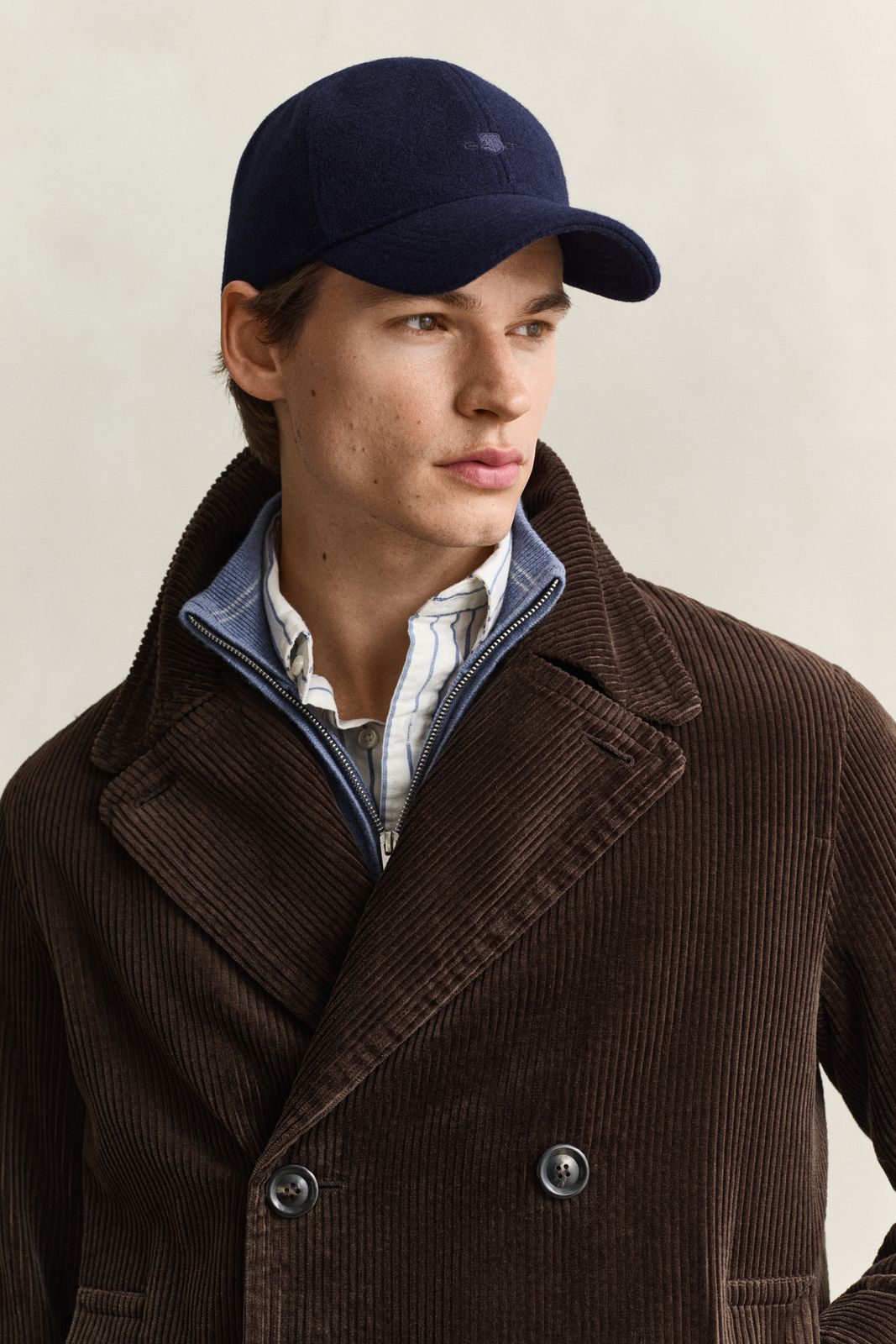 Tonal Shield Melton Cap - CLASSIC BLUE