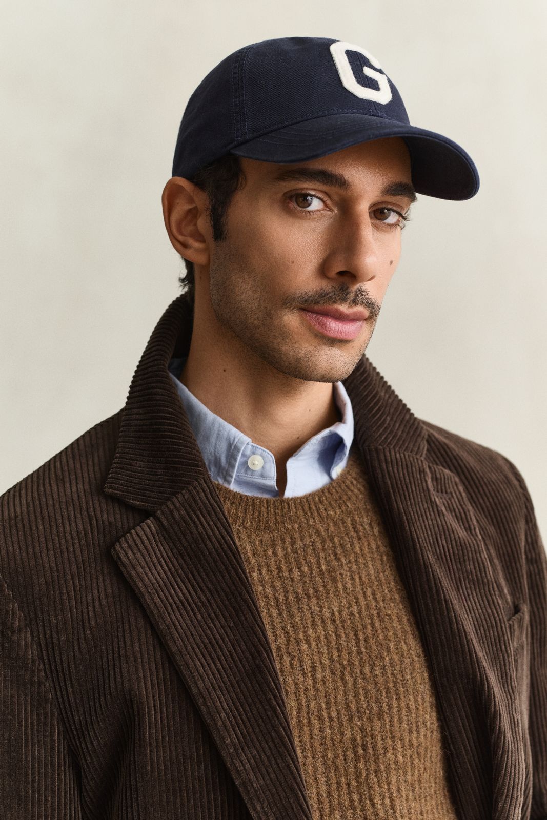 Wool Appliqué Cap - EVENING BLUE