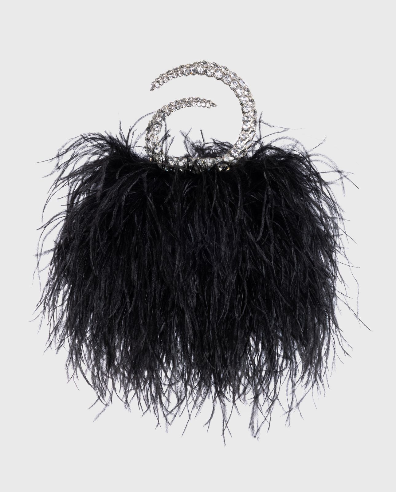 Black Karma Feather Pouch