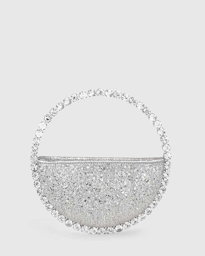 Silver Metallic Eternity Clutch