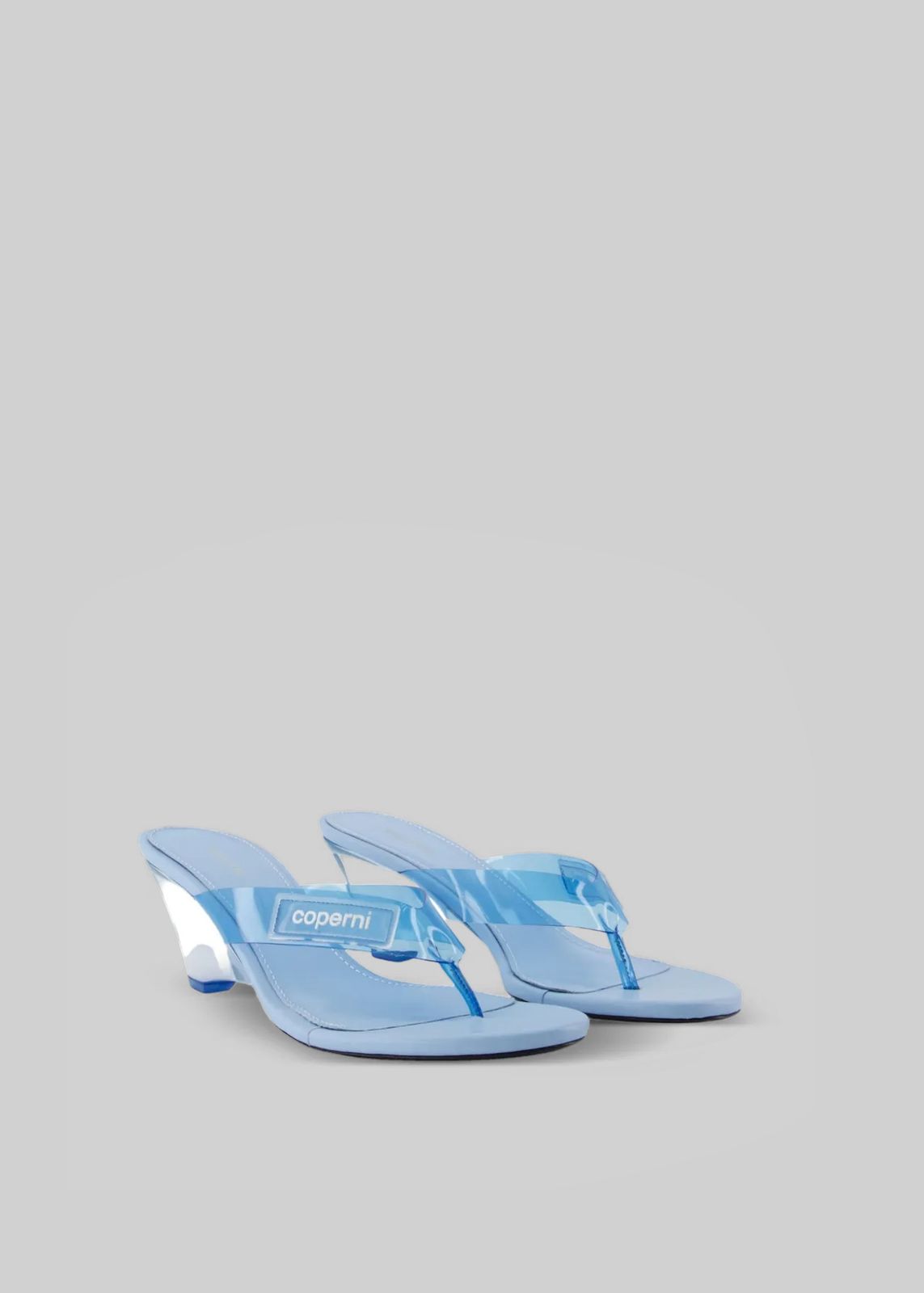 Coperni Lift Flip Flops - Light Blue