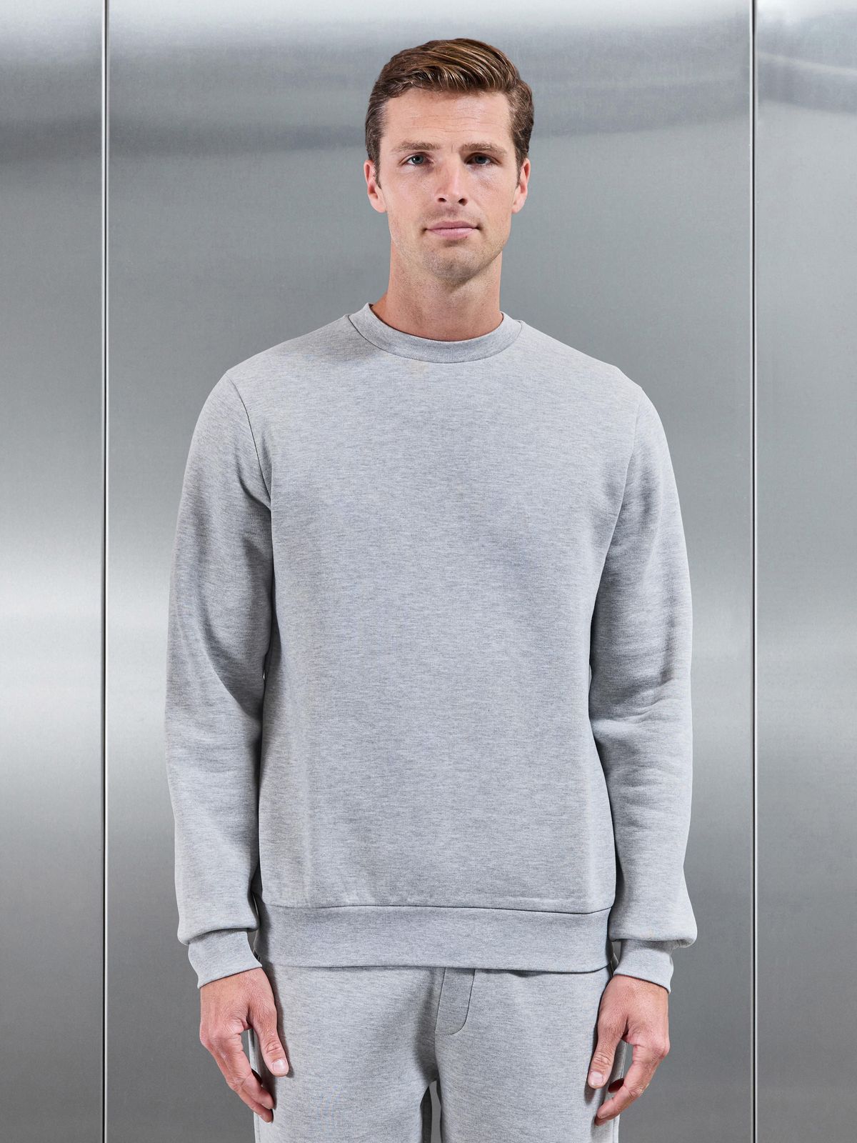 Essential Sweatshirt in Marl Grey