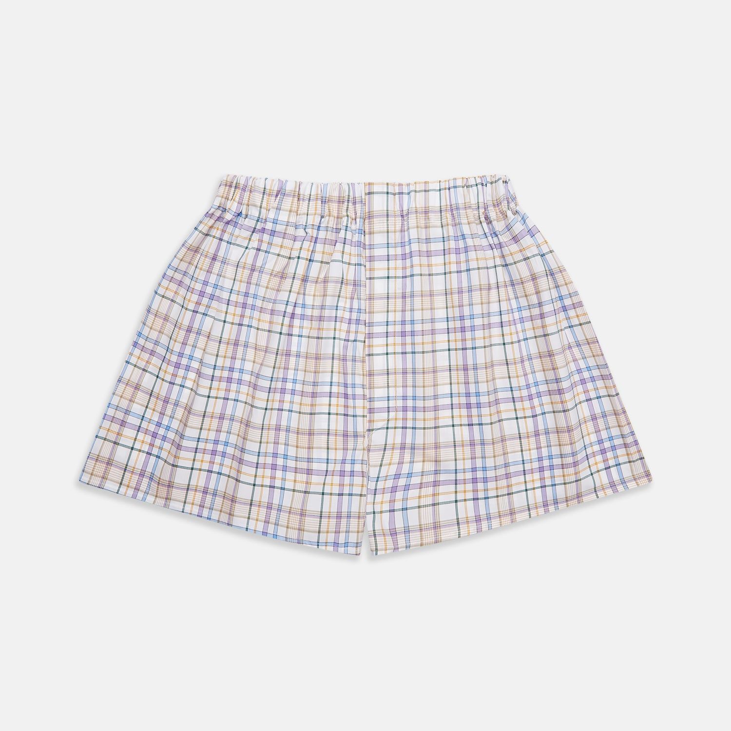 Colourful Garden Multi Check Cotton Godfrey Boxer Shorts