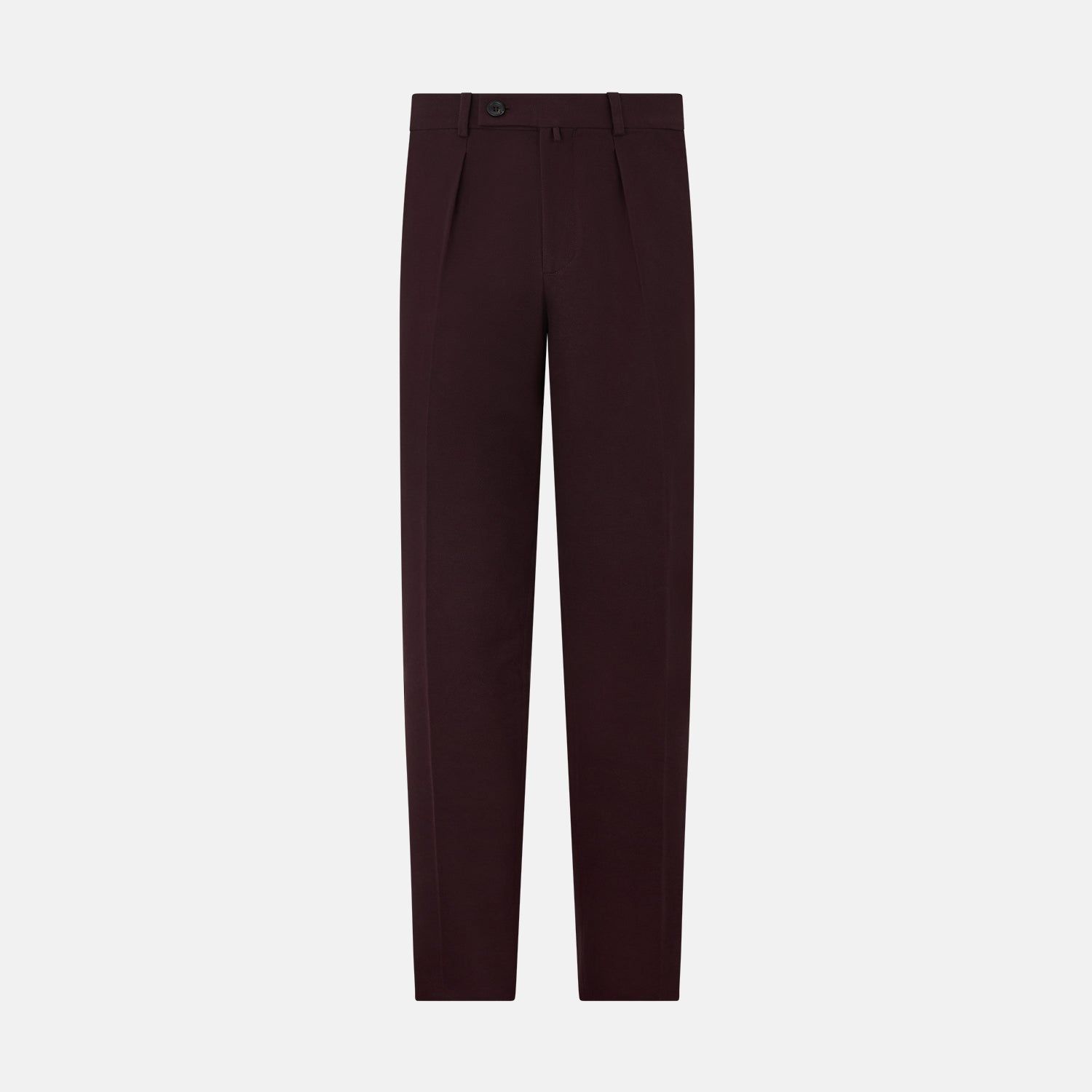 Burgundy Knitted London Trousers