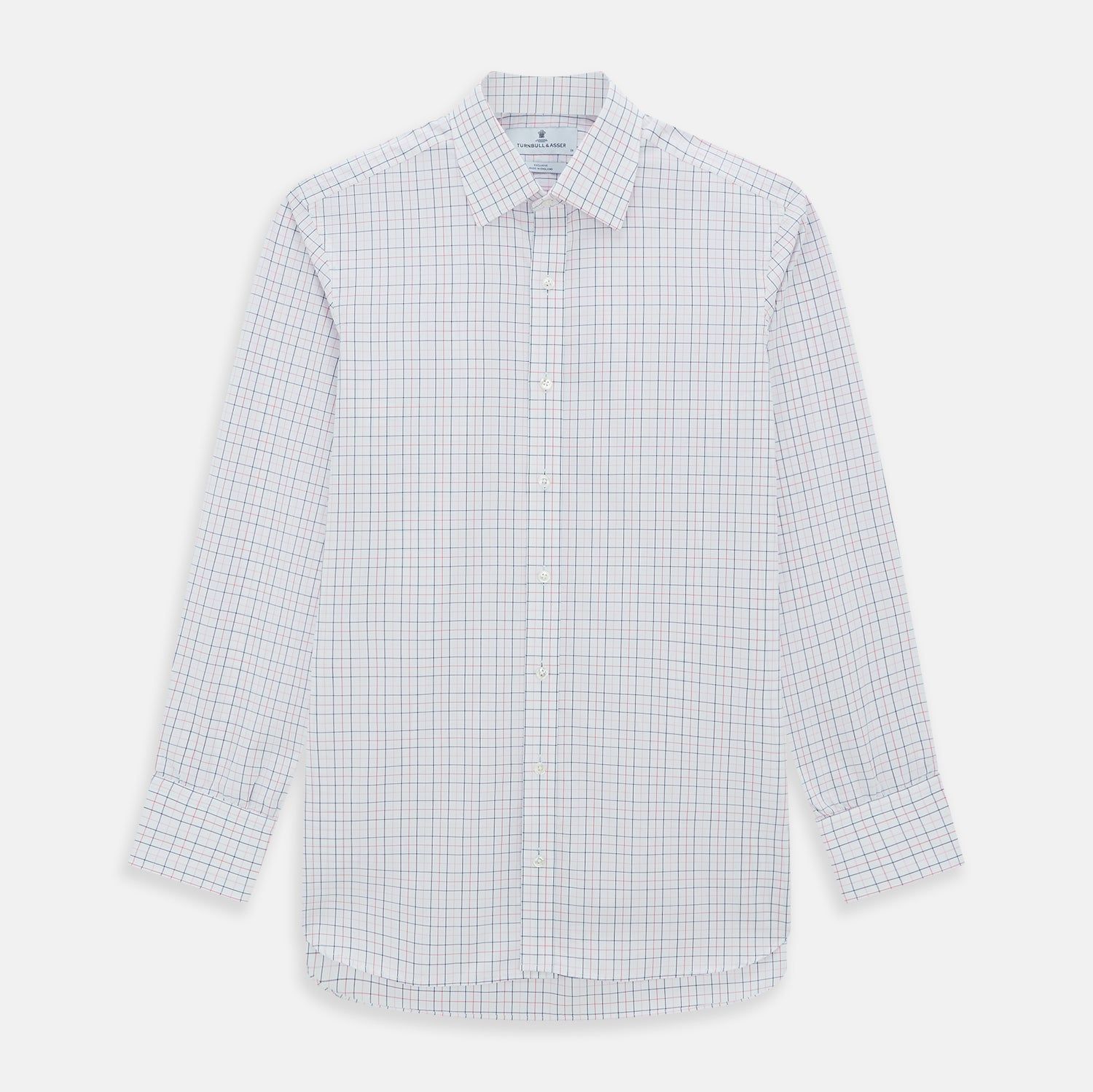 Pink Overlay Grid Check Mayfair Shirt