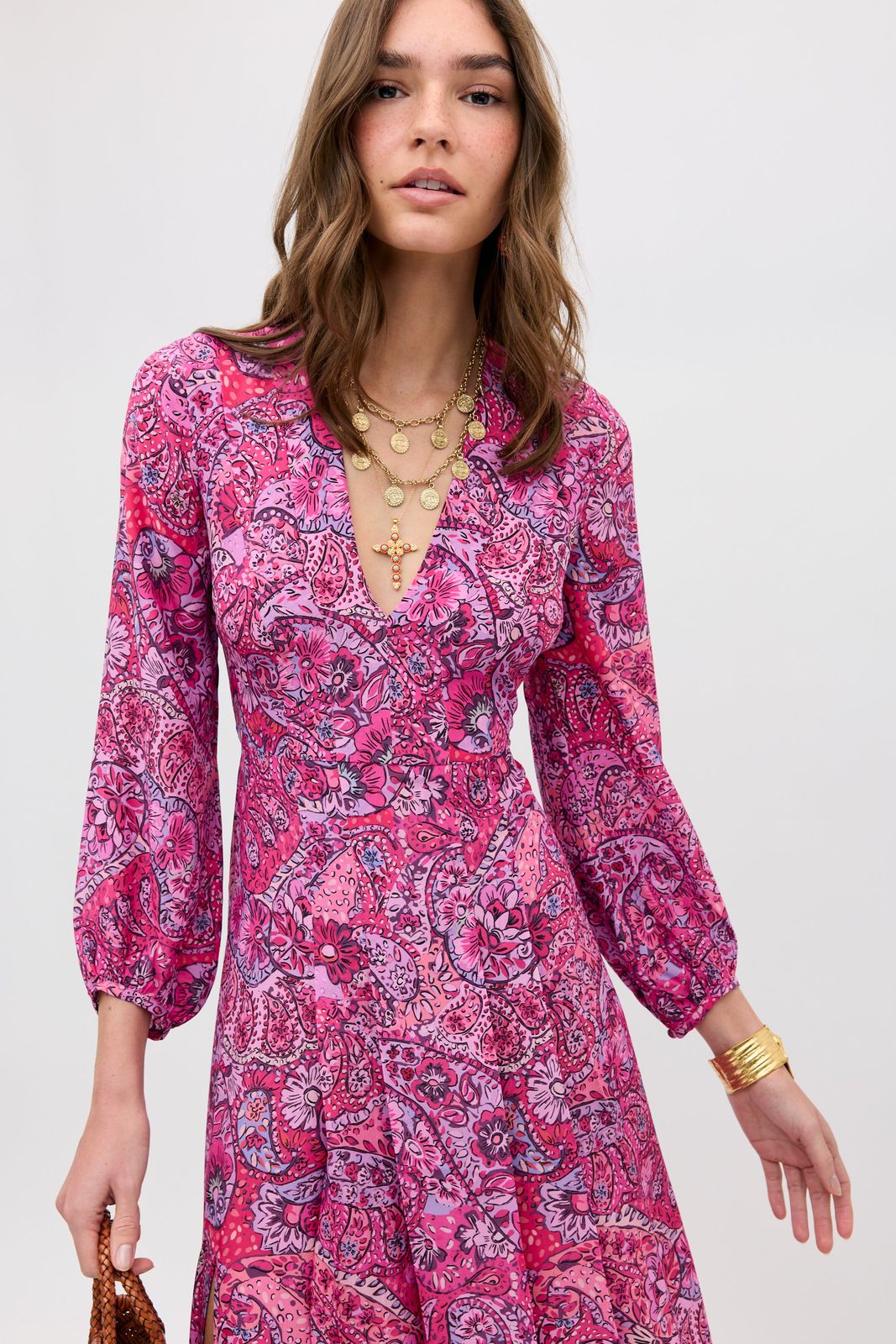 Camellia - Paisley Floral Red