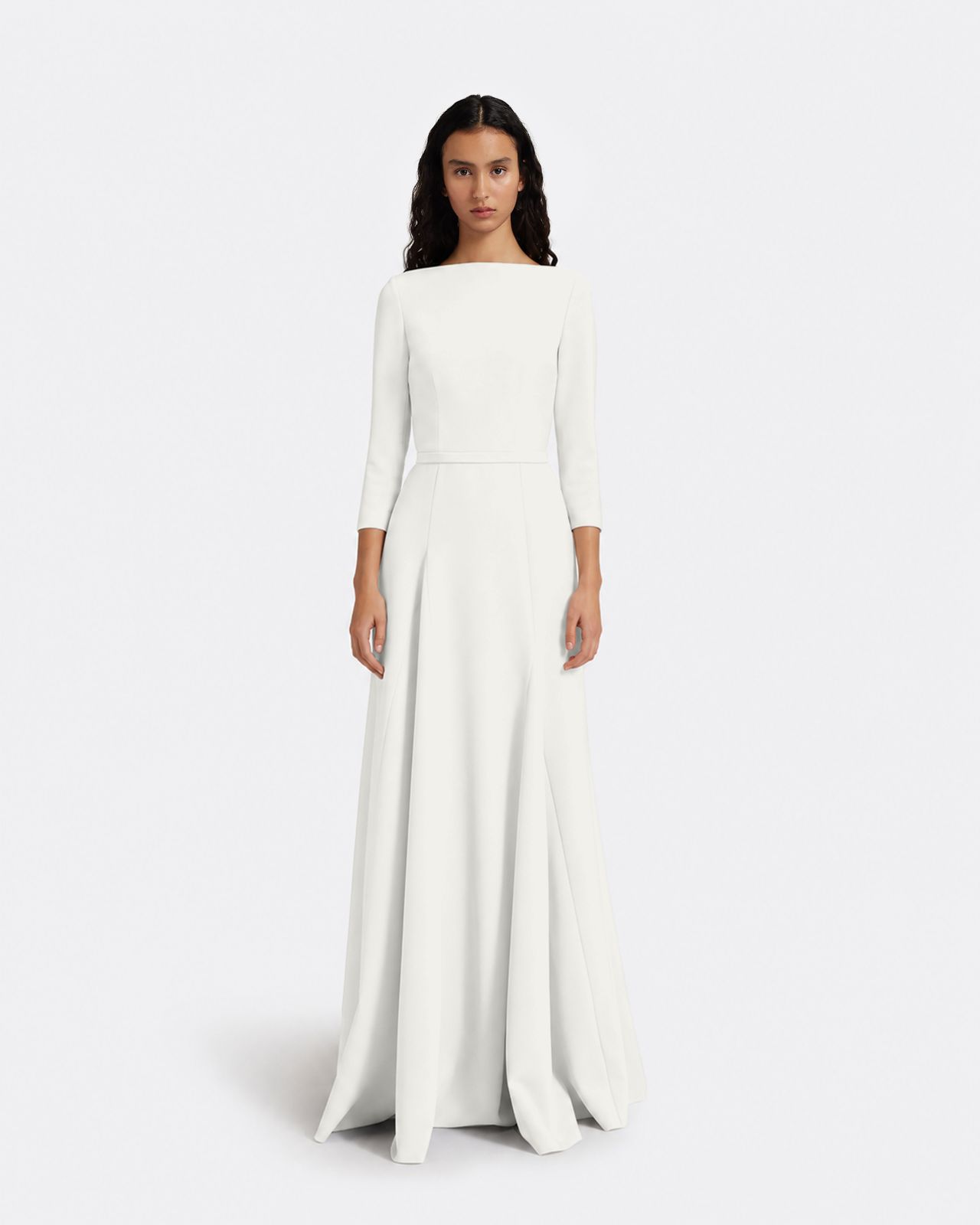 Emilia Long Dress in Ivory