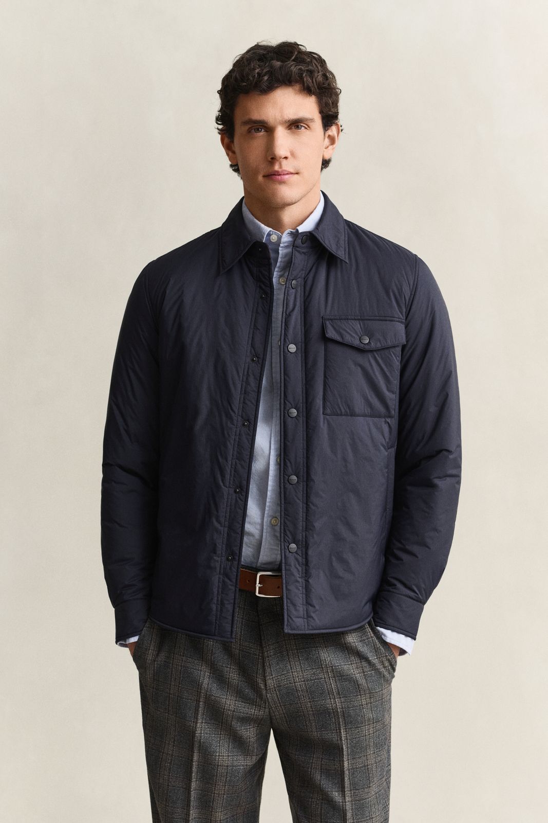 Ultralight Padded Overshirt - EVENING BLUE