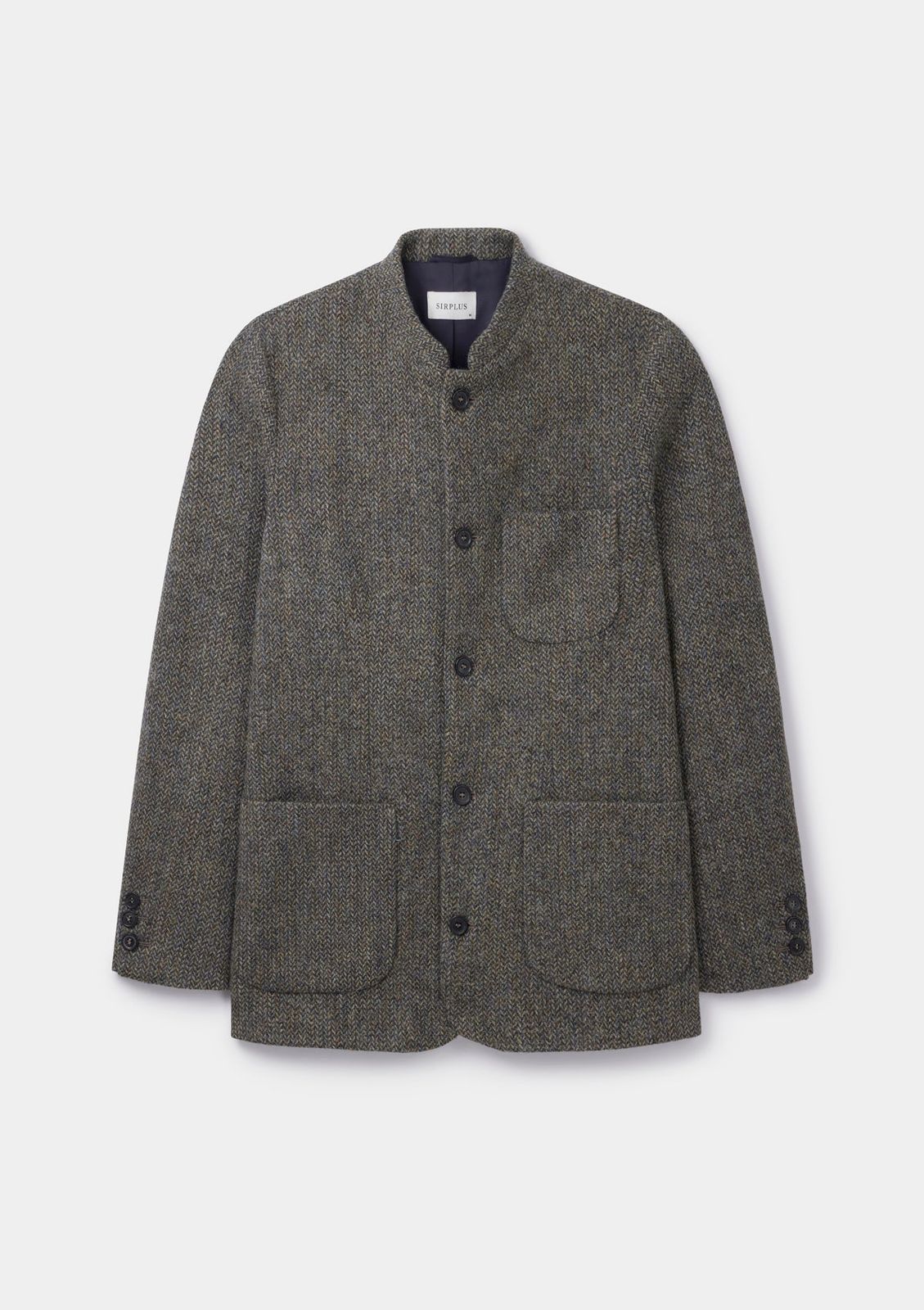 Heather Harris Tweed Nehru Jacket